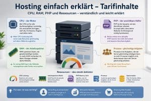 CPU, RAM, PHP und Ressourcen – Hosting einfach erklärt