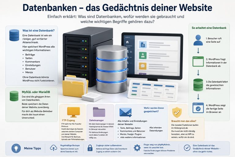 Datenbanken beim Hosting einfach erklärt