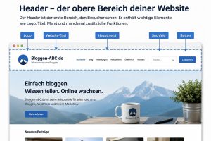 Header – der obere Bereich deiner Website