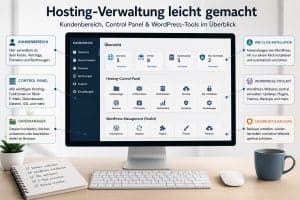 Hosting – der Kundenbereich in einer Übersicht Unterschiedliche Kundenbereiche und Panels