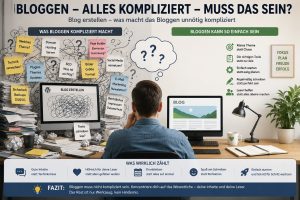 Blog erstellen – was macht das Bloggen unnötig kompliziert
