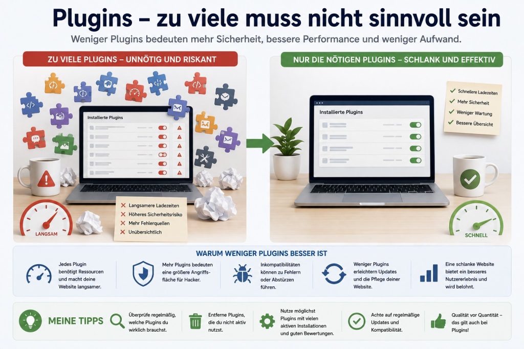 Plugins – zu viele muss nicht sinnvoll sein